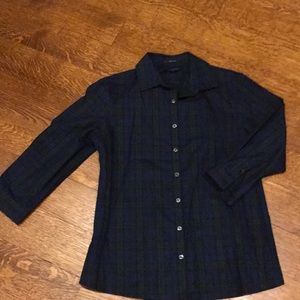 Lands' End 3/4 Sleeve No Iron Blouse